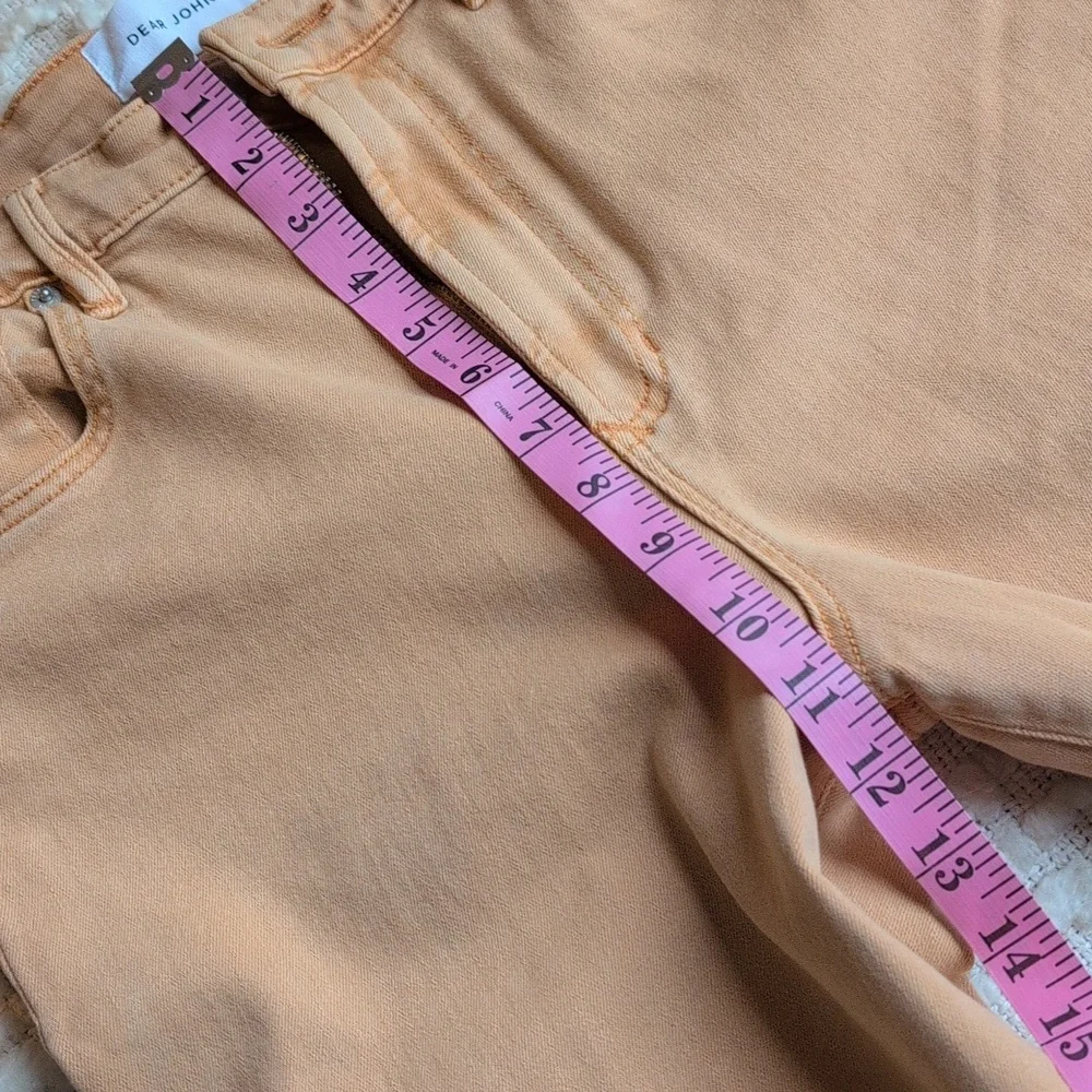 Dear John Washed Orange Sunflower Wide Leg 29 Waist Fiona High Rise - Picture 9 of 14